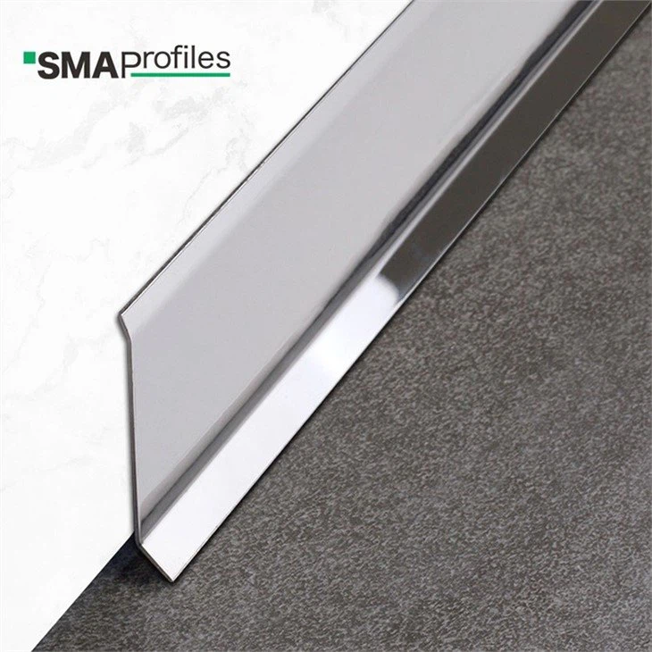silver stainless steel skirting